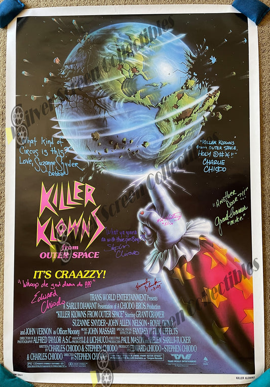 Killer Klowns from Outer Space (1988) - Signed Original U.S. One Sheet Poster (27" x 41")