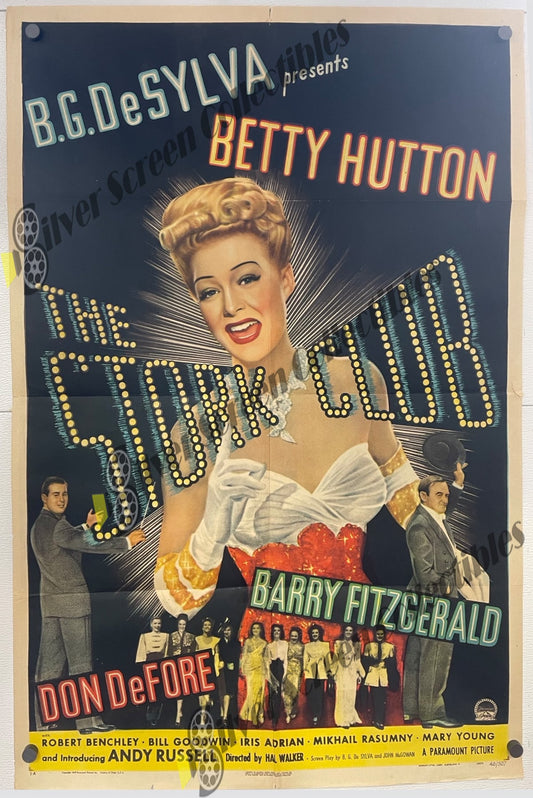 The Stork Club (1945) - Original U.S. One Sheet Movie Poster (27" x 41")