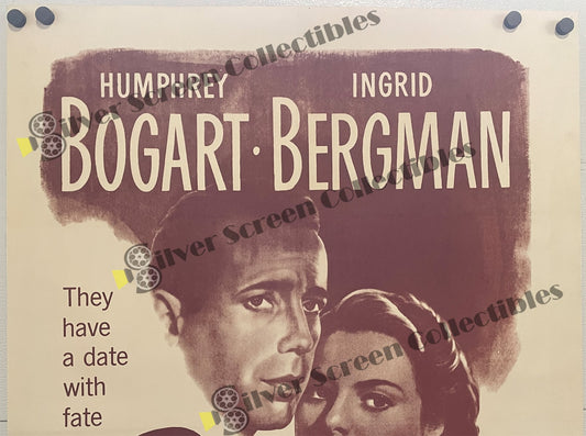 Casablanca (1942) - Original U.S. One Sheet Movie Poster (27" x 41") On Linen