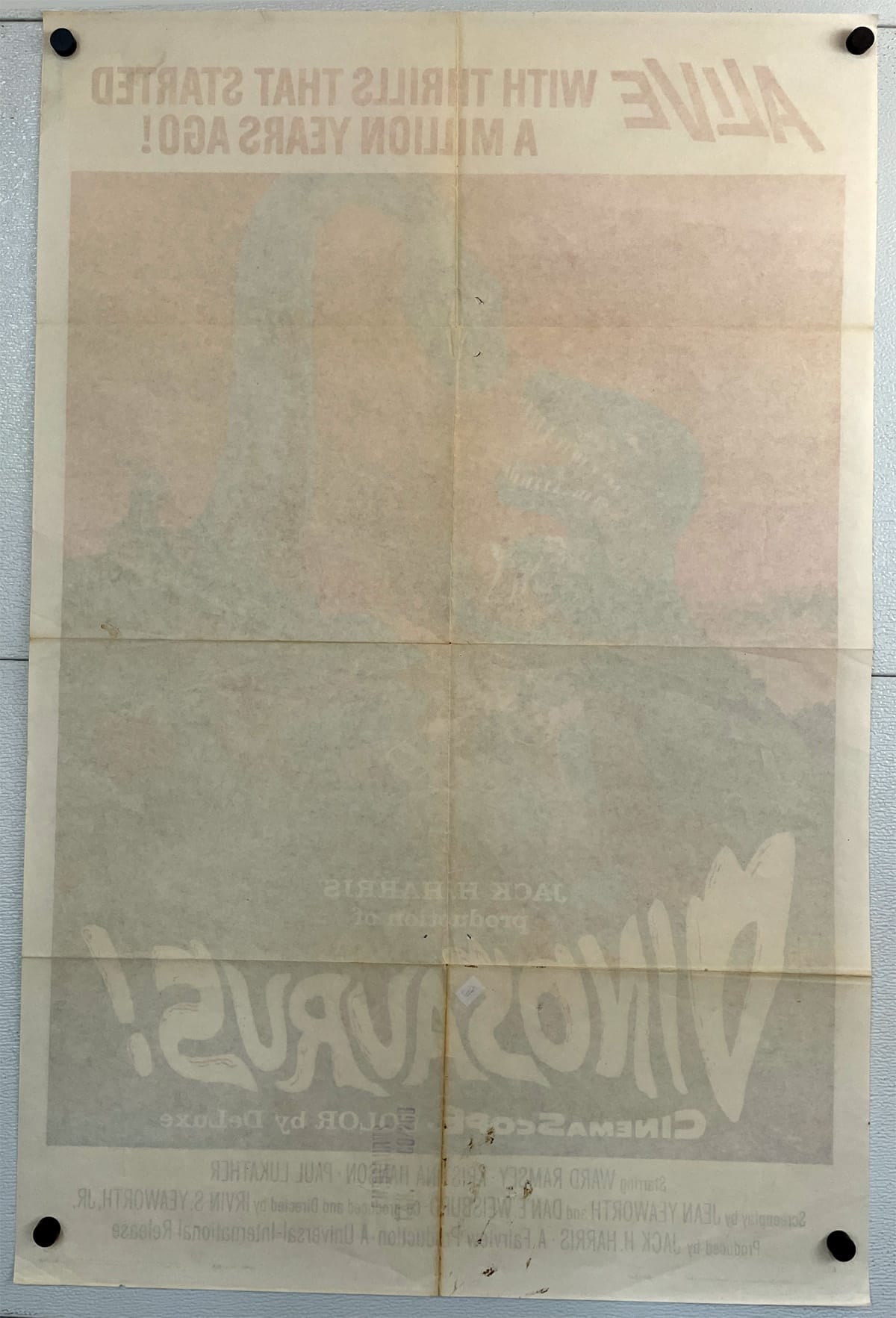Dinosaurus! (1960) - Original U.S. One Sheet (27" x 41")