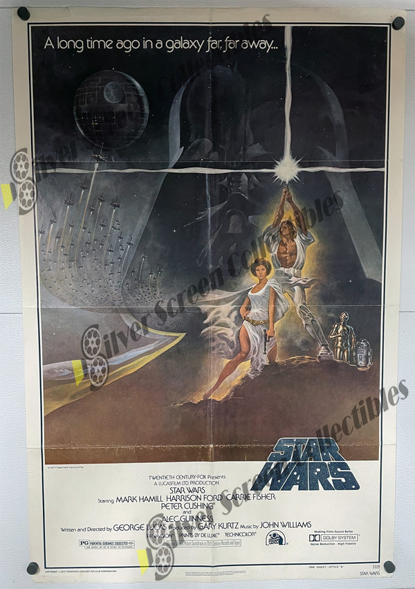 Star Wars (1977) - Original U.S. One Sheet Movie Poster (27" x 41")