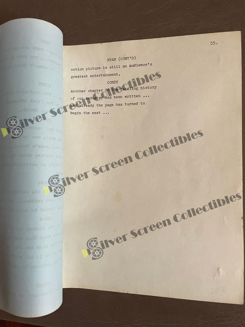 32nd Academy Awards TV Broadcast (1960) RARE Production Used - Original Script