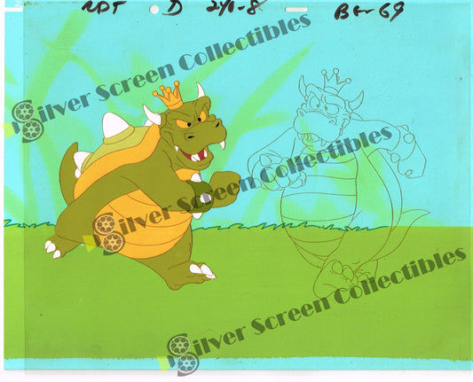 The Super Mario Bros. Super Show! TV Series - 1989 - Original Animation Cell and Production Background