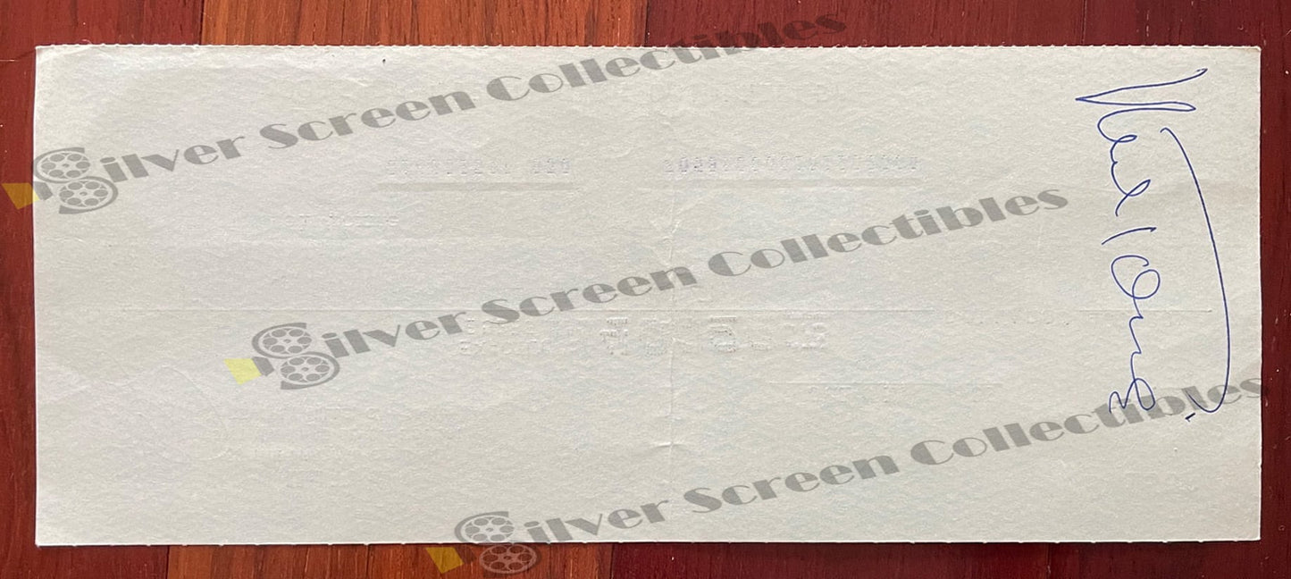 Mel Tormé - Original Signed Bank Check