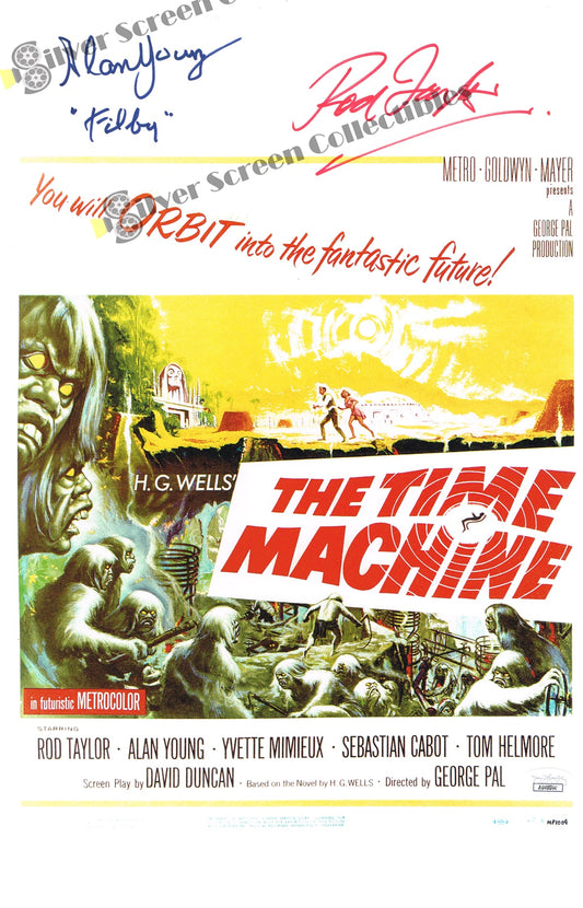 The Time Machine / JSA Certified / Rod Taylor & Alan Young - Signed Poster Print(11" x 17")