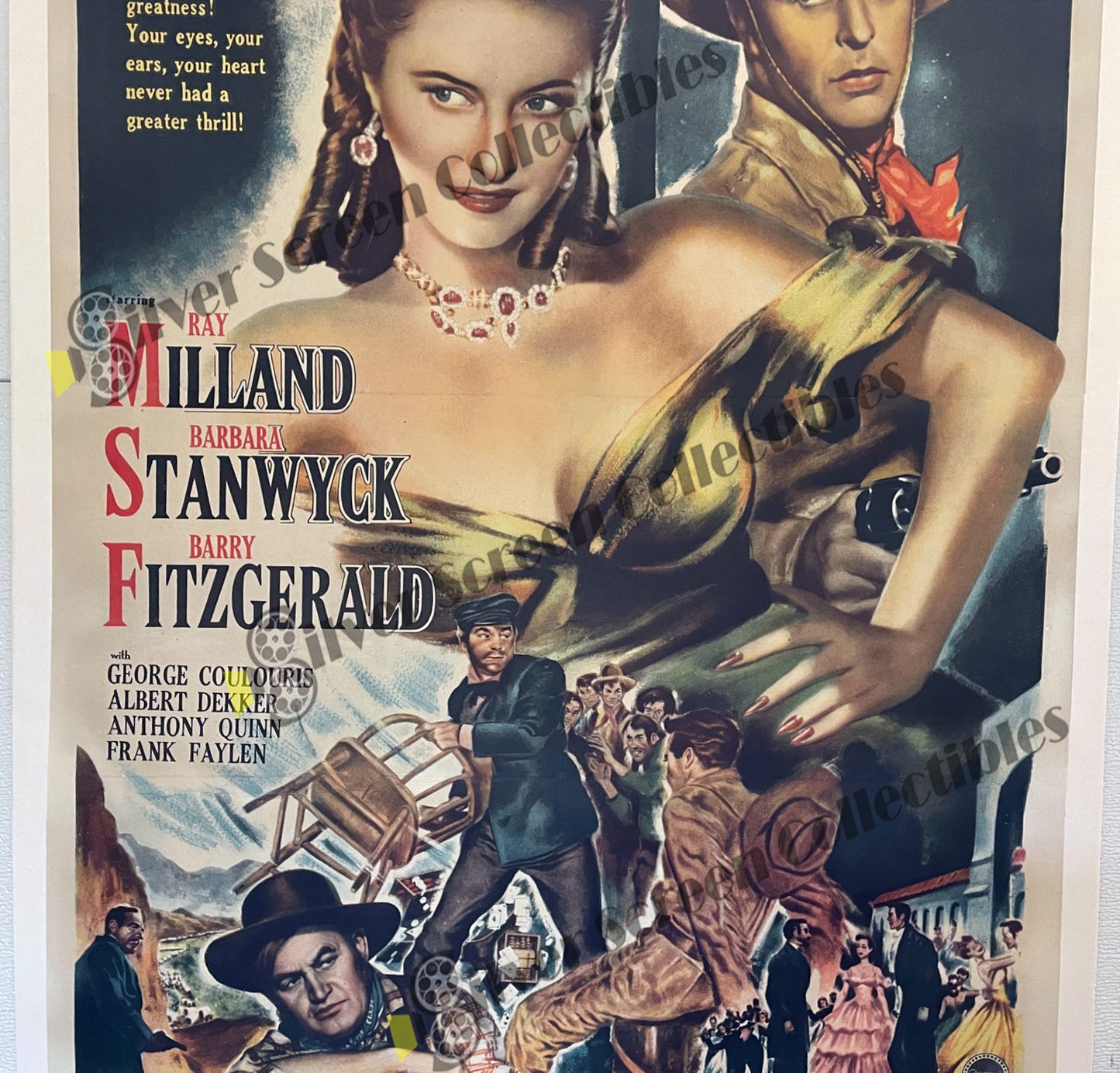 California (1947) - Original U.S. One Sheet Movie Poster (27" x 41") on Linen