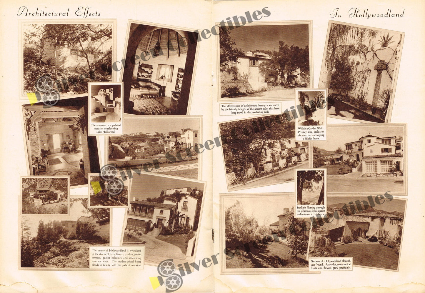 Hollywoodland: Five Minutes From Hollywood's Great White Way - Vintage Paperback Promotional Brochure (10.25" x 14")