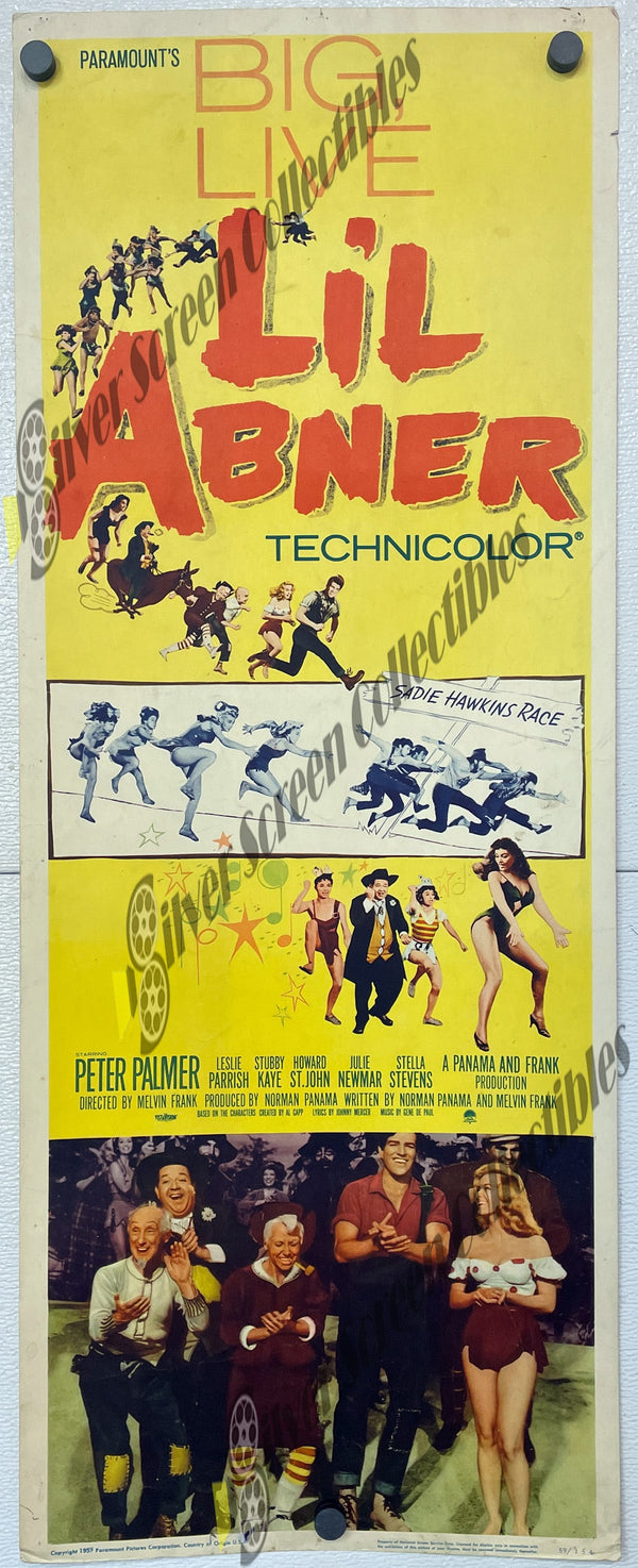 Li'l Abner (1959) - Original U.S. Insert Movie Poster (14" x 36")