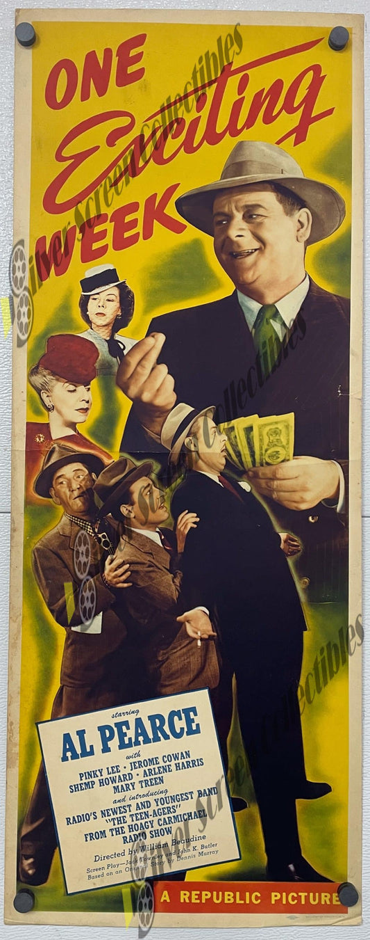 One Exciting Week (1946) - Original U.S. Insert Movie Poster (14" x 36")