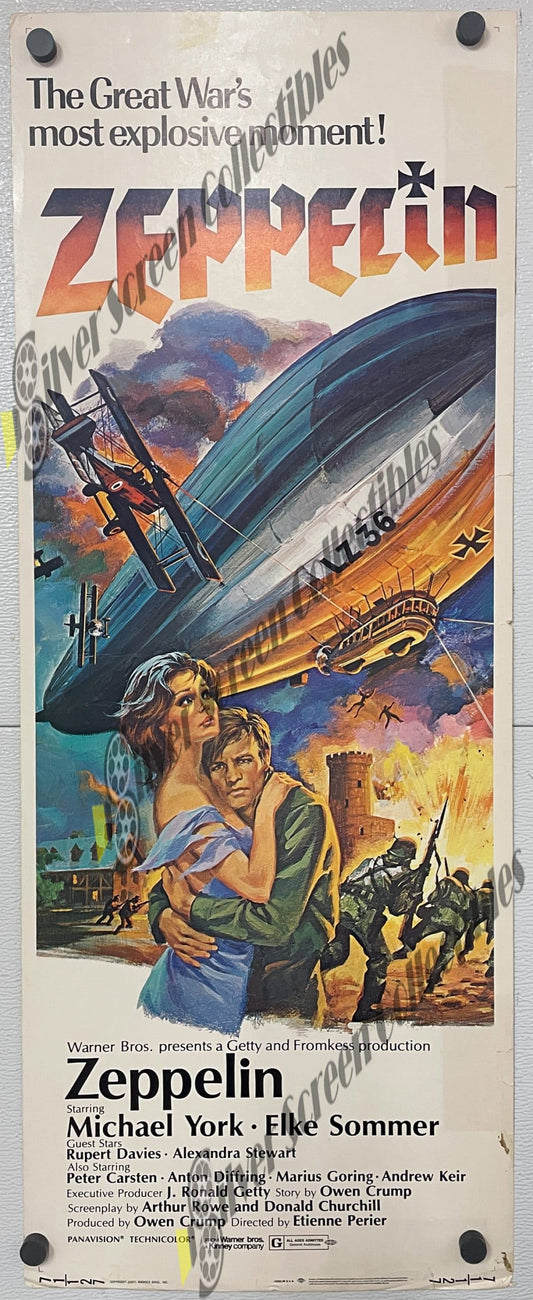Zeppelin (1971) - Original U.S. Insert Movie Poster (14" x 36")