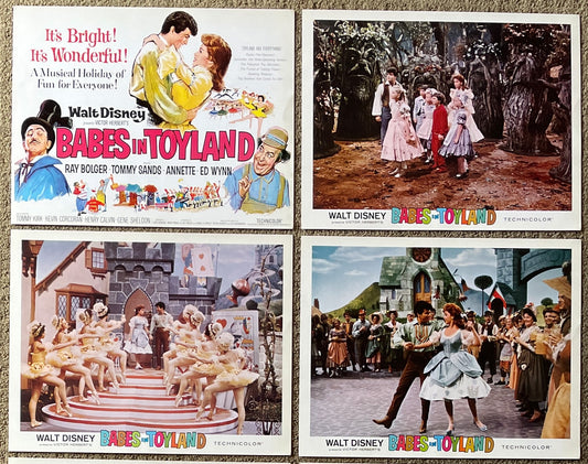 Babes in Toyland (1961) - Original U.S. Lobby Card SET of 9 CARDS(11" x 14")...with bonus!