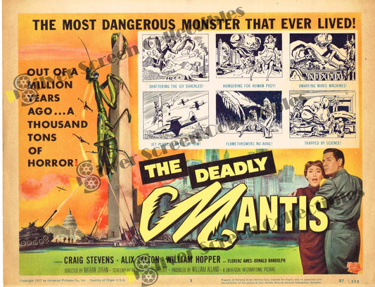 The Deadly Mantis (1957) - Original U.S. Lobby Card (11" x 14")