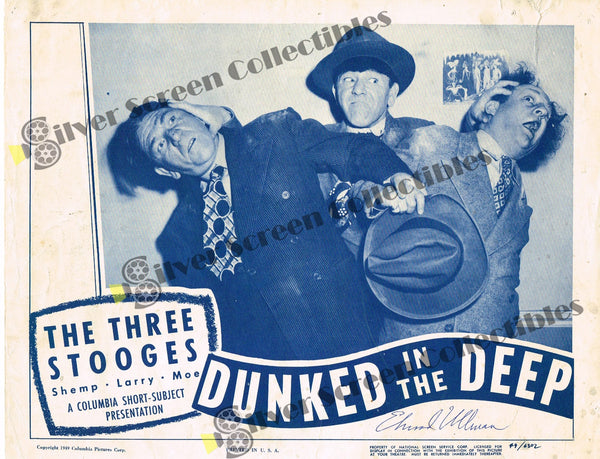Dunked in the Deep (1949) - SIGNED by Elwood Ullman - Original U.S. Lobby Card (11" x 14")