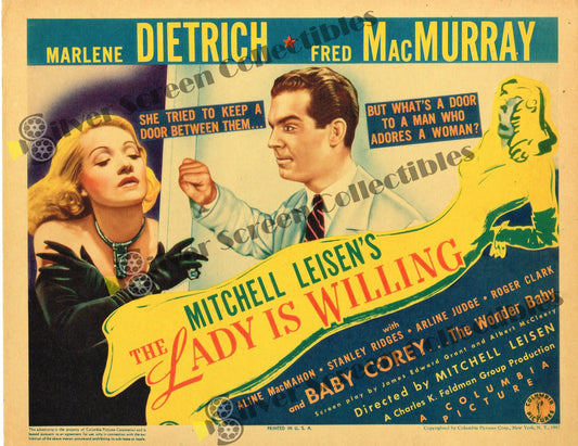 The Lady Is Willing (1942) - Original U.S. Lobby Card (11" x 14")