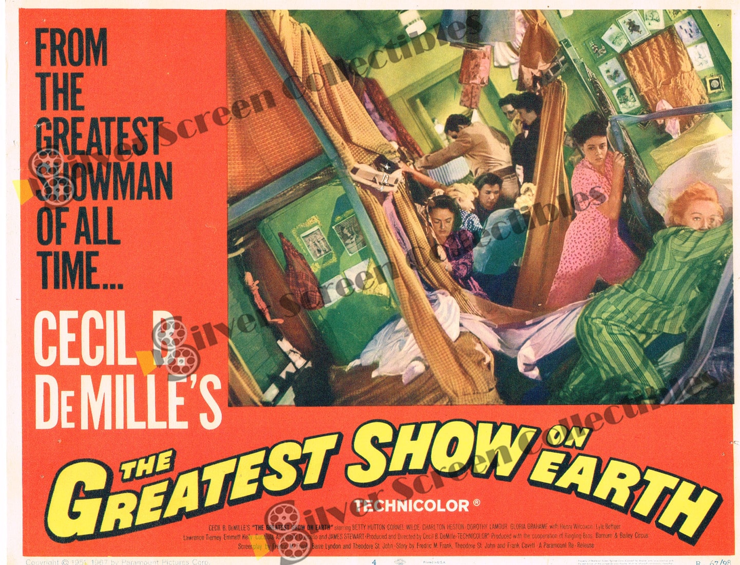 The Greatest Show on Earth (1952) - Original U.S. Lobby Card SET of 8(11" x 14")