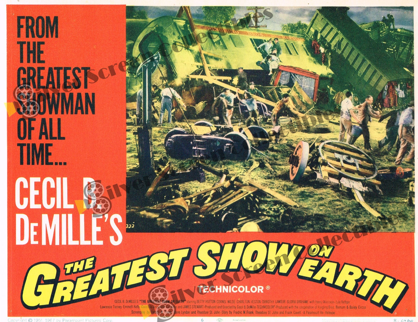 The Greatest Show on Earth (1952) - Original U.S. Lobby Card SET of 8(11" x 14")