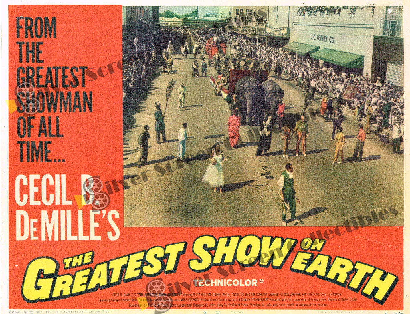 The Greatest Show on Earth (1952) - Original U.S. Lobby Card SET of 8(11" x 14")