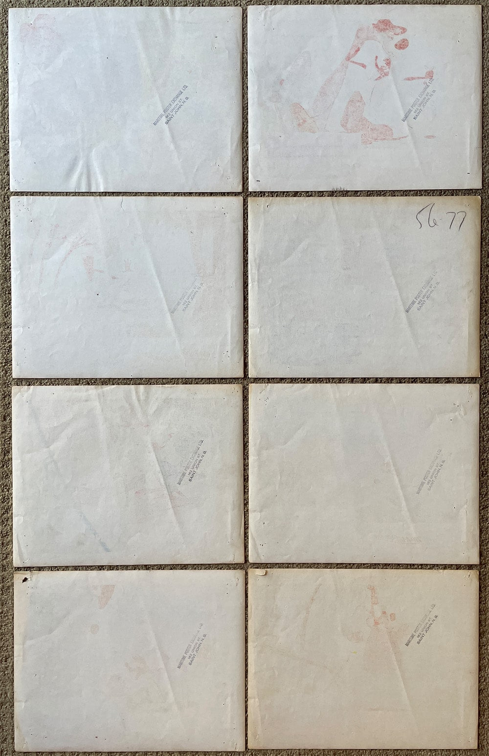 Song of the South (1946) - Original U.S. Lobby Card SET of 8 CARDS(11" x 14")