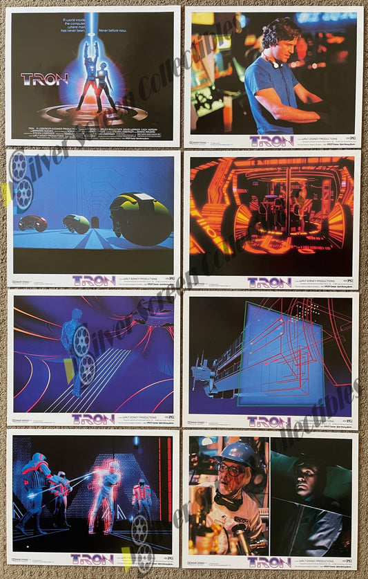 Tron (1982) - Original U.S. Lobby Card SET of 8 Cards(11" x 14")