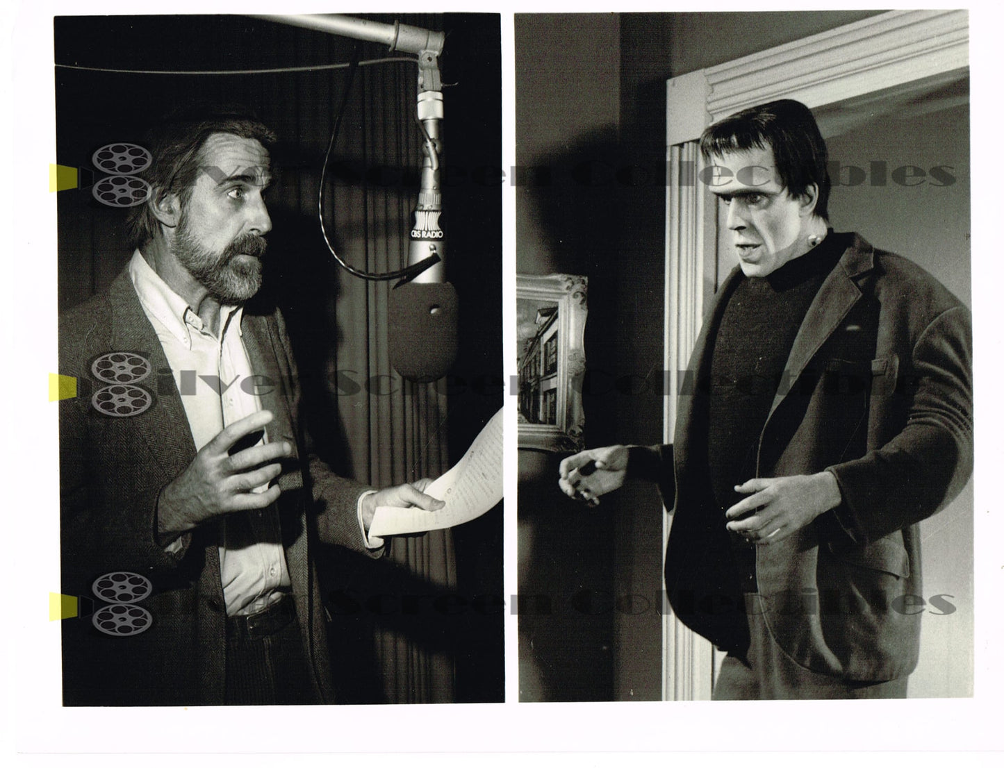 The Munsters / Mystery Theater / Fred Gwynne Double Portrait - Original Television Promotional Photo(7" x 9")
