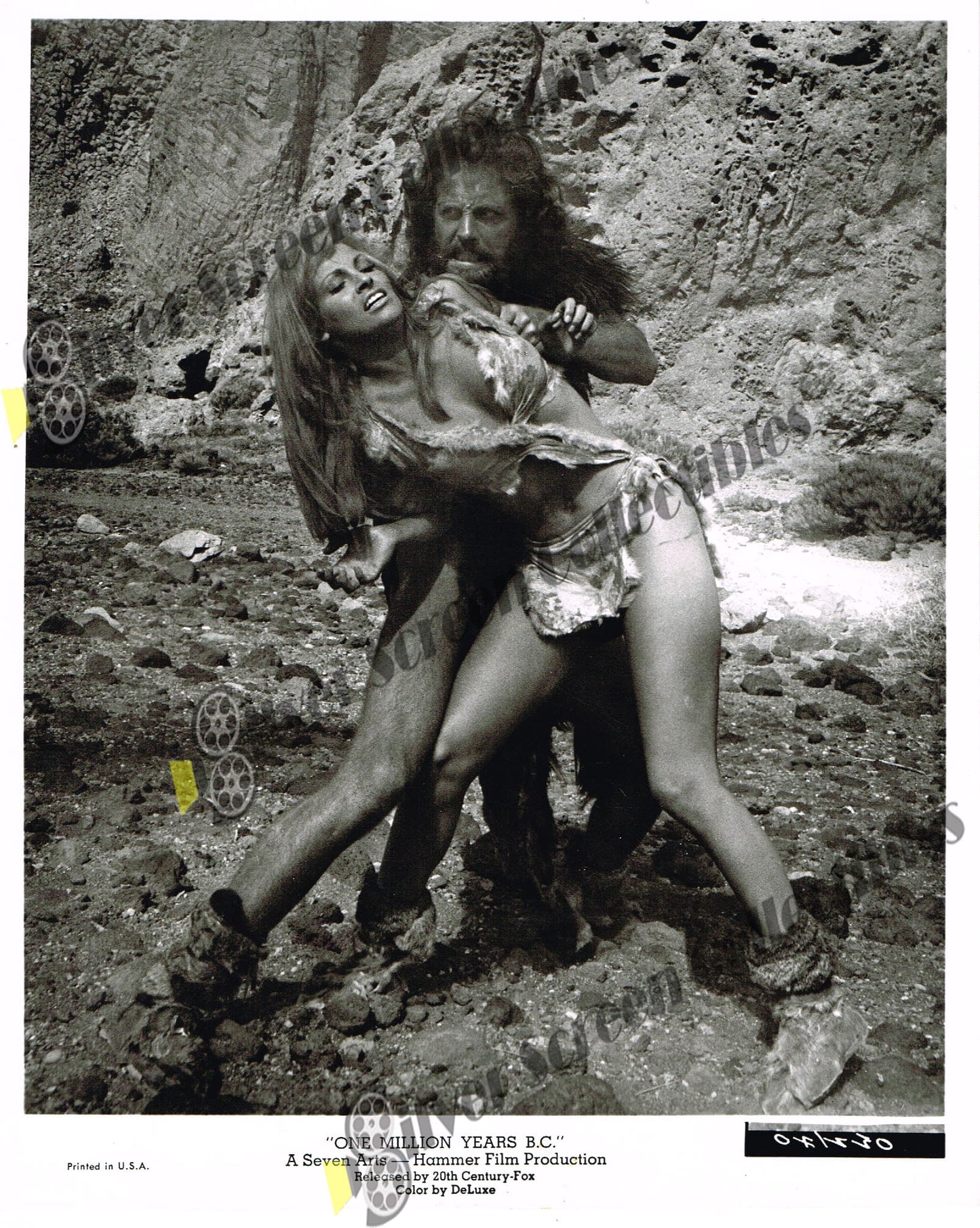 One Million Years B.C. (1966) - Vintage B&W Movie Still/Photo (8" x 10")