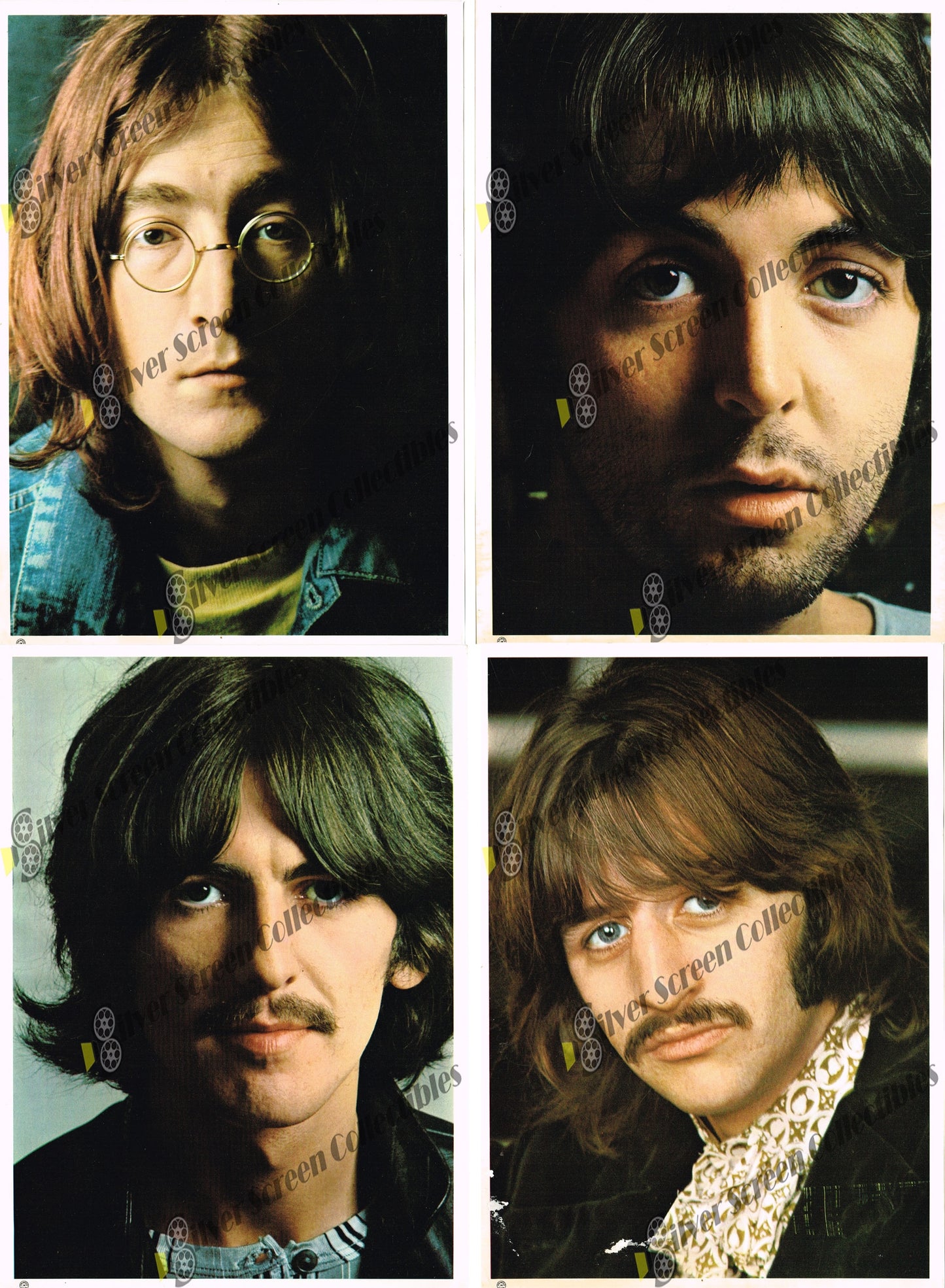 The Beatles / John, Paul, George & Ringo - Color photos (7.75" x 10.75")