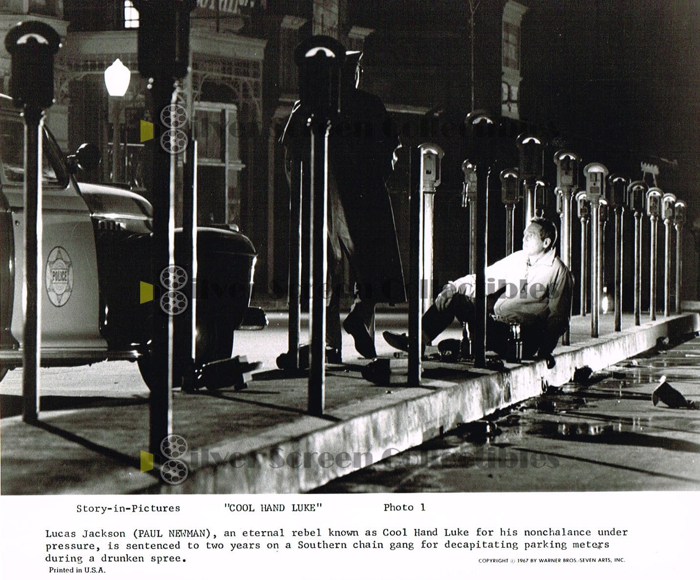 Cool Hand Luke (1967) / Story In Pictures 9 Photo set / Paul Newman - Vintage B&W Movie Stills/Photos (8" x 10")