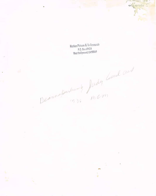 Judy Garland & Deanna Durbin / Every Sunday (1936) - Vintage B&W Movie Still/Photo (8" x 10")