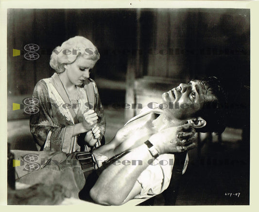 Jean Harlow & Clark Gable / Red Dust (1932) - Vintage B&W Movie Still/Photo (8" x 10")