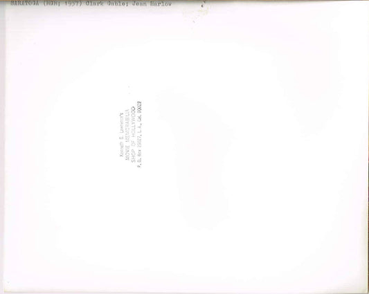 Jean Harlow & Clark Gable / Saratoga (1937) - Vintage B&W Movie Still/Photo (8" x 10")