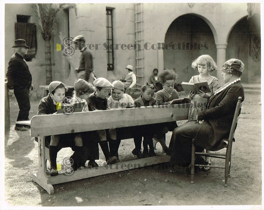 Our Gang / Little Rascals Behind the Scenes Photo - Vintage B&W Movie Still/Photo (8" x 10")