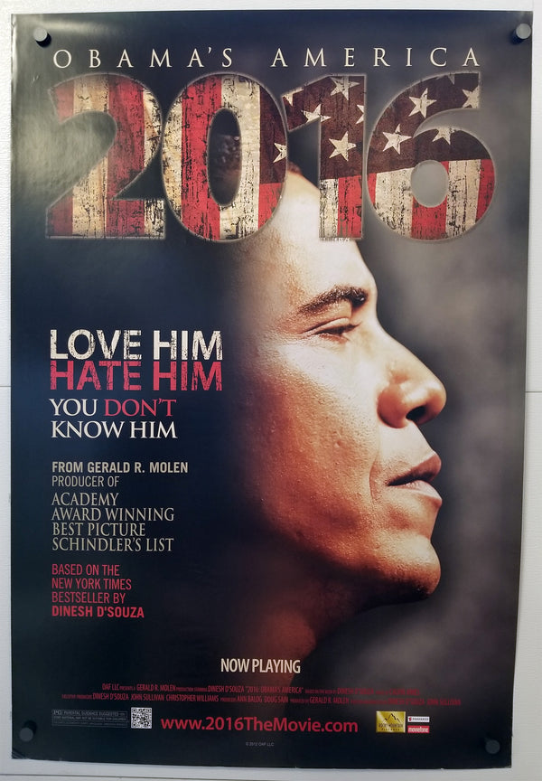 2016: Obama's America (2012) - Original U.S. One Sheet Movie Poster (27" x 40")