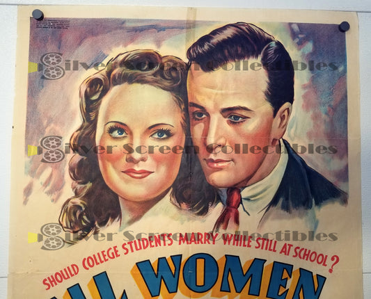 All Women Have Secrets (1939) - Original U.S. One Sheet Movie Poster (27" x 41")