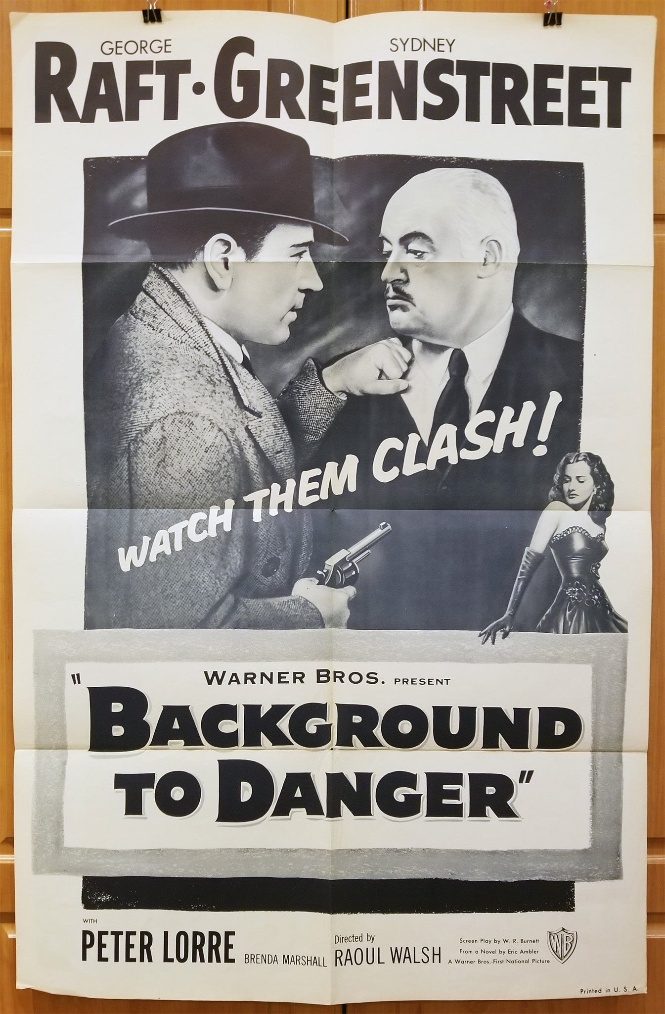 Background to Danger (1943) - Original U.S. One Sheet Movie Poster (27" x 41")