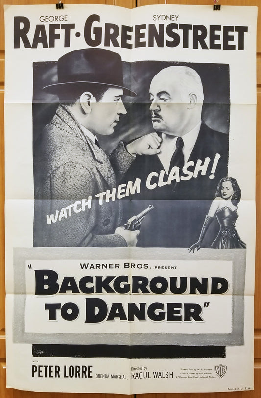 Background to Danger (1943) - Original U.S. One Sheet Movie Poster (27" x 41")