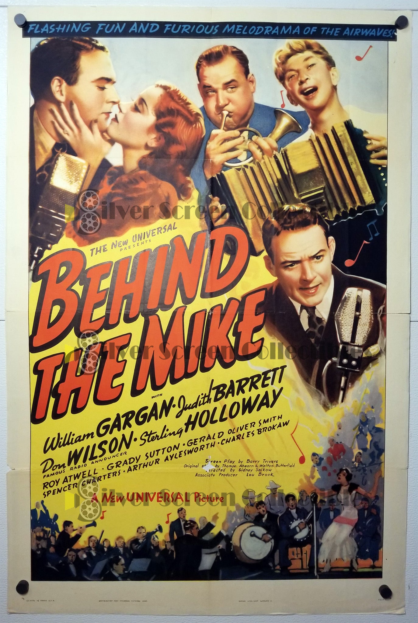 Behind the Mike (1937) - Original U.S. One Sheet Movie Poster (27" x 41")