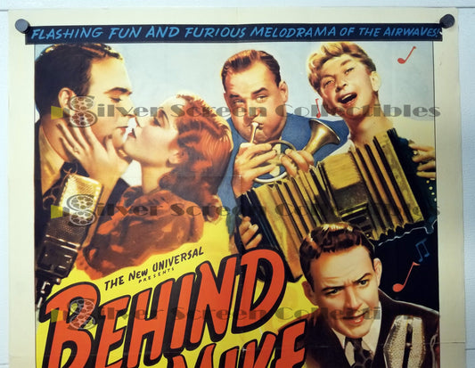 Behind the Mike (1937) - Original U.S. One Sheet Movie Poster (27" x 41")
