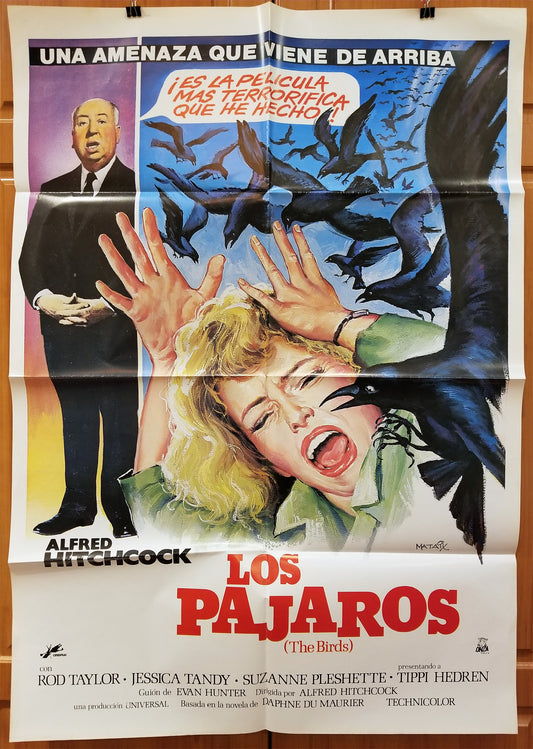 The Birds (1963) - Spanish Movie Poster (27.5" x 39.5")