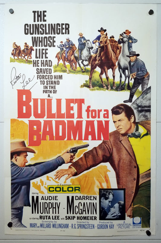 Bullet for a Badman (1964) - Signed Original U.S. One Sheet Movie Poster (27" x 41")