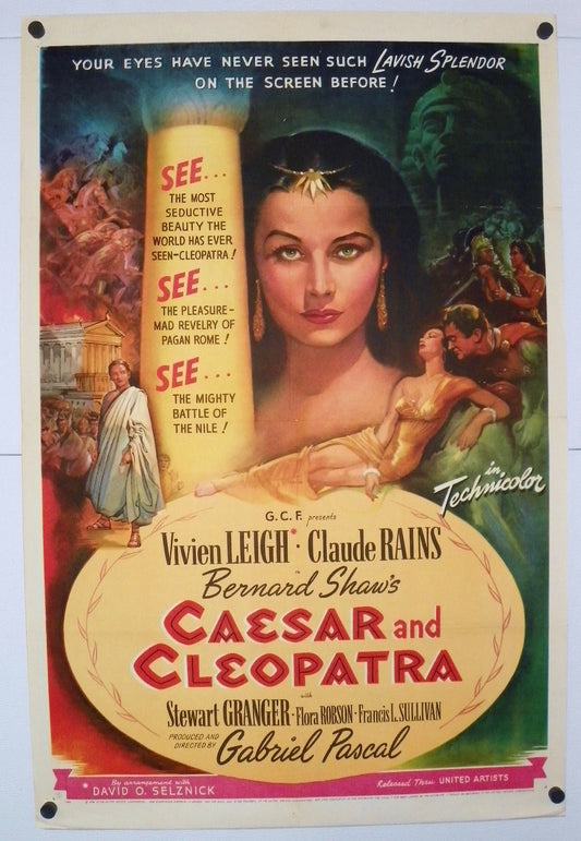 Caesar and Cleopatra (1945) - Original U.S. One Sheet Movie Poster (27" x 41")