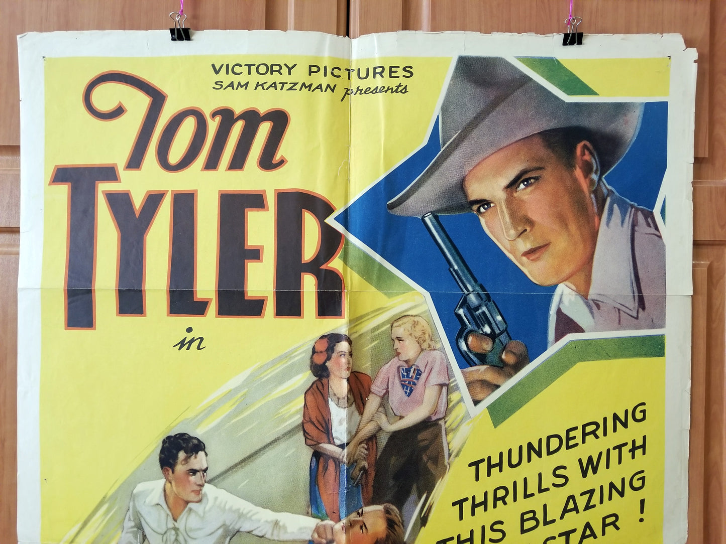 Cheyenne Rides Again - Tom Tyler (1937) - Original U.S. One Sheet Movie Poster (27" x 41")