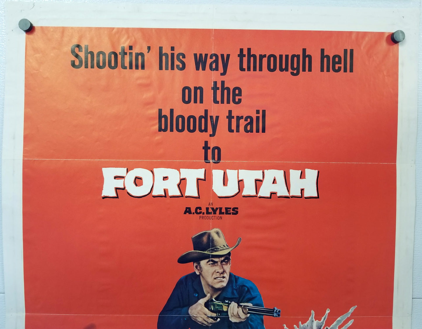 Fort Utah (1967) - Signed Original U.S. One Sheet (27" x 41")