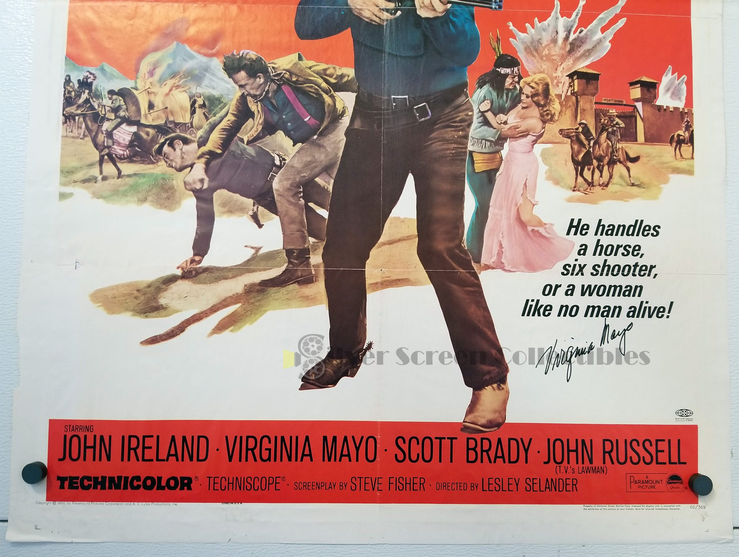 Fort Utah (1967) - Signed Original U.S. One Sheet (27" x 41")