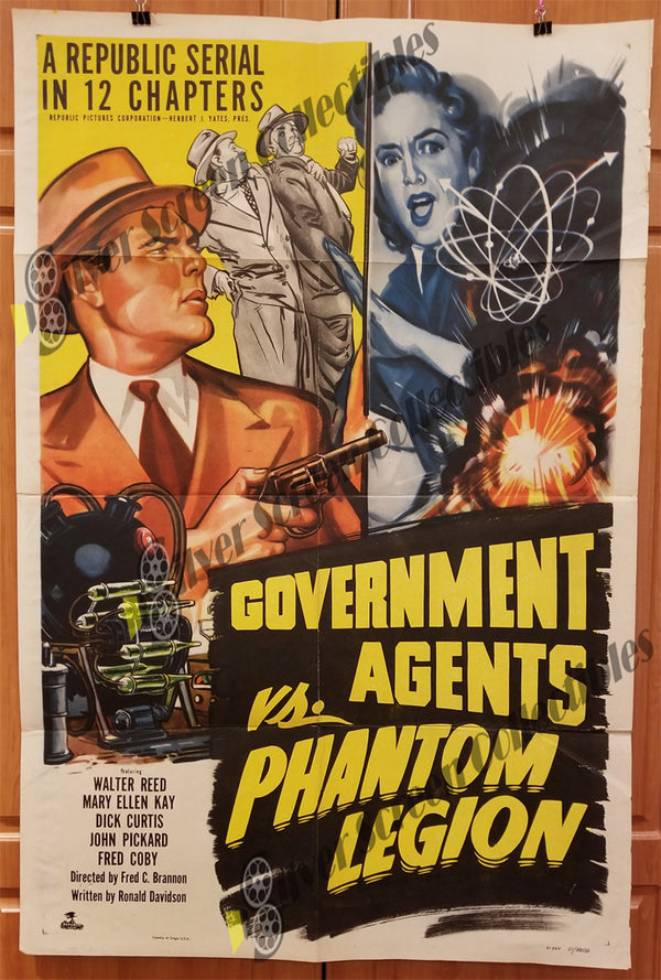 Government Agents vs Phantom Legion (1951) - Original U.S. One Sheet (27" x 41")