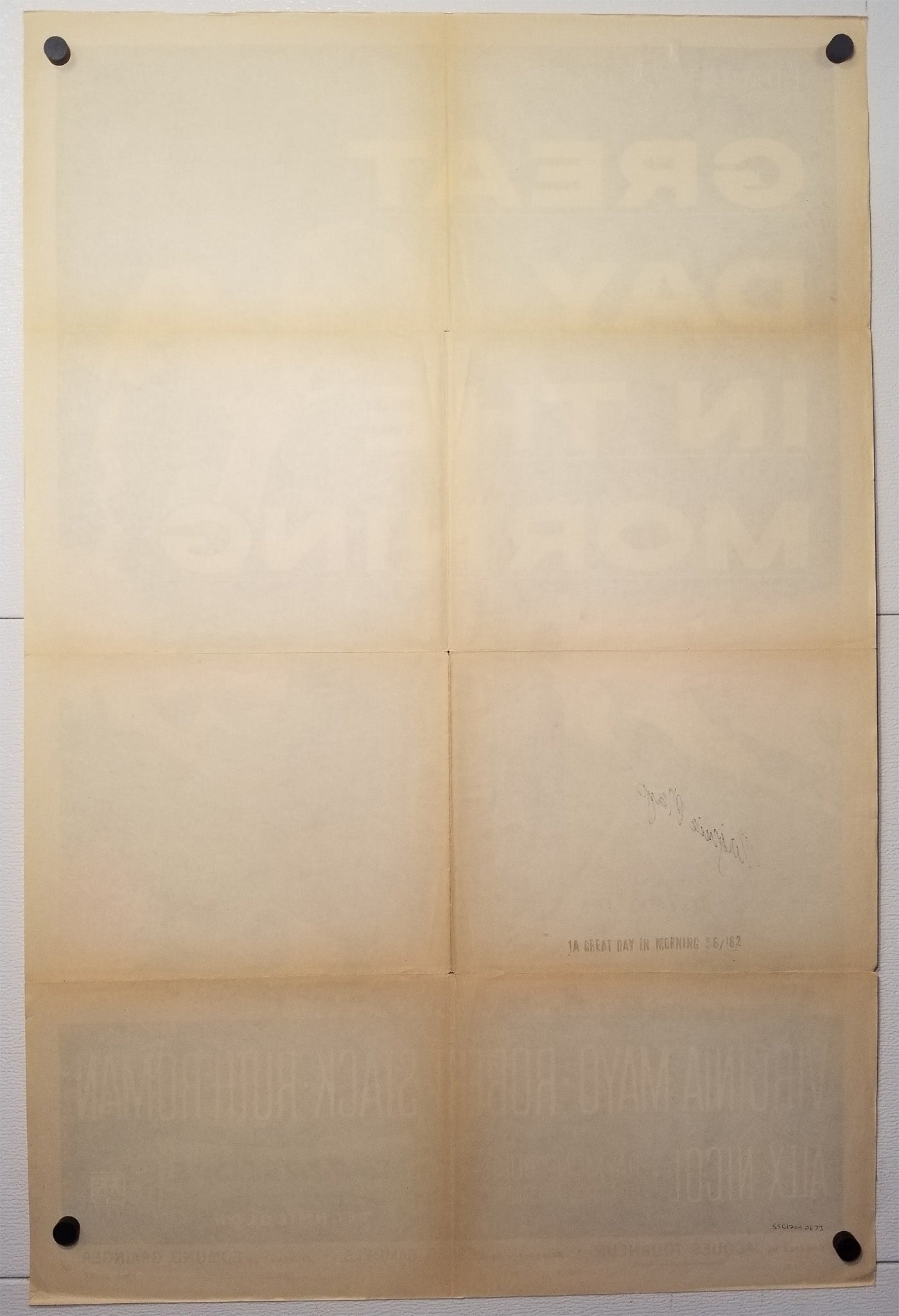 Great Day in the Morning (1956) - Signed Original U.S. One Sheet (27" x 41")