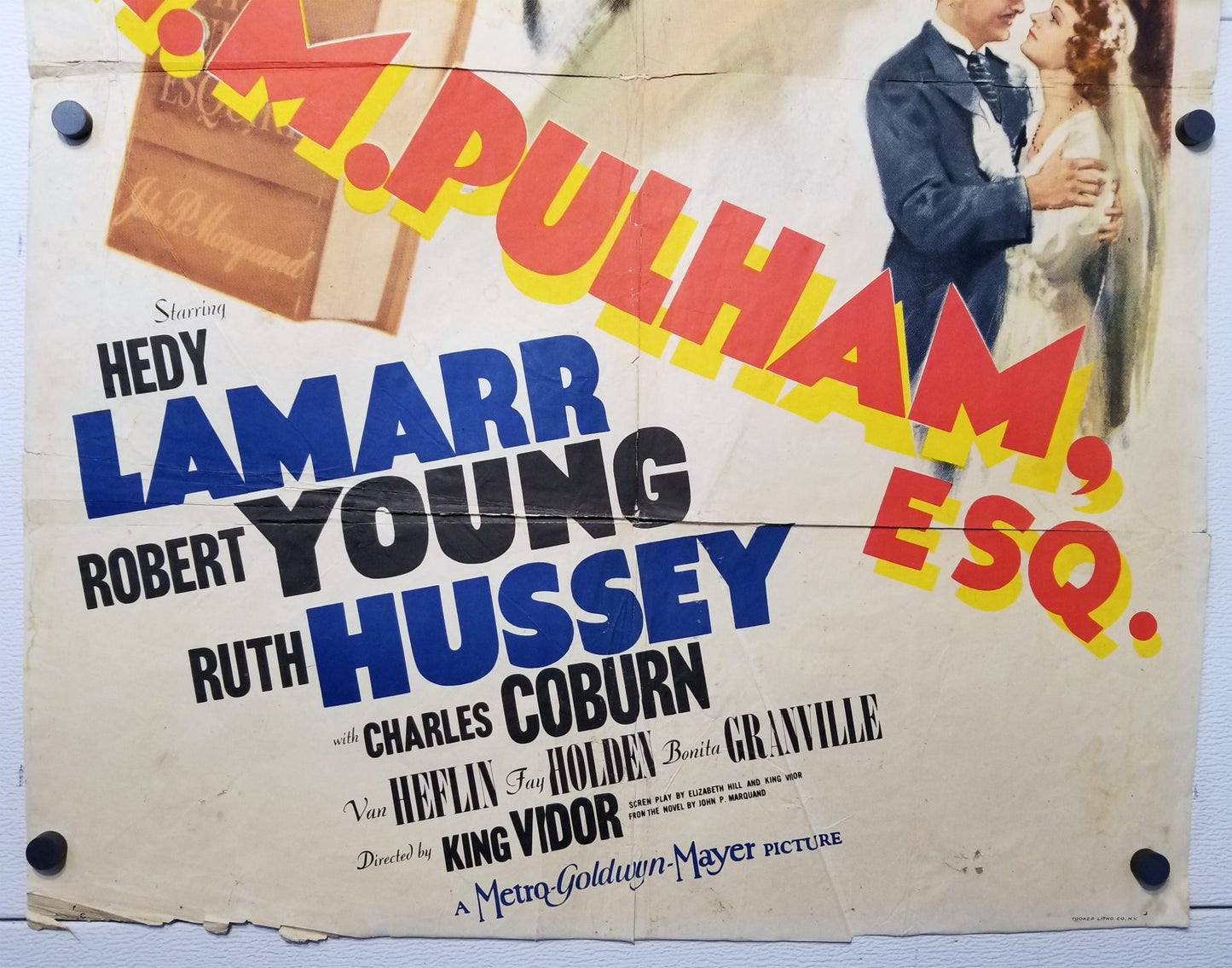 H.M. Pulham, Esq. (1941) - Original U.S. One Sheet Movie Poster (27" x 41")