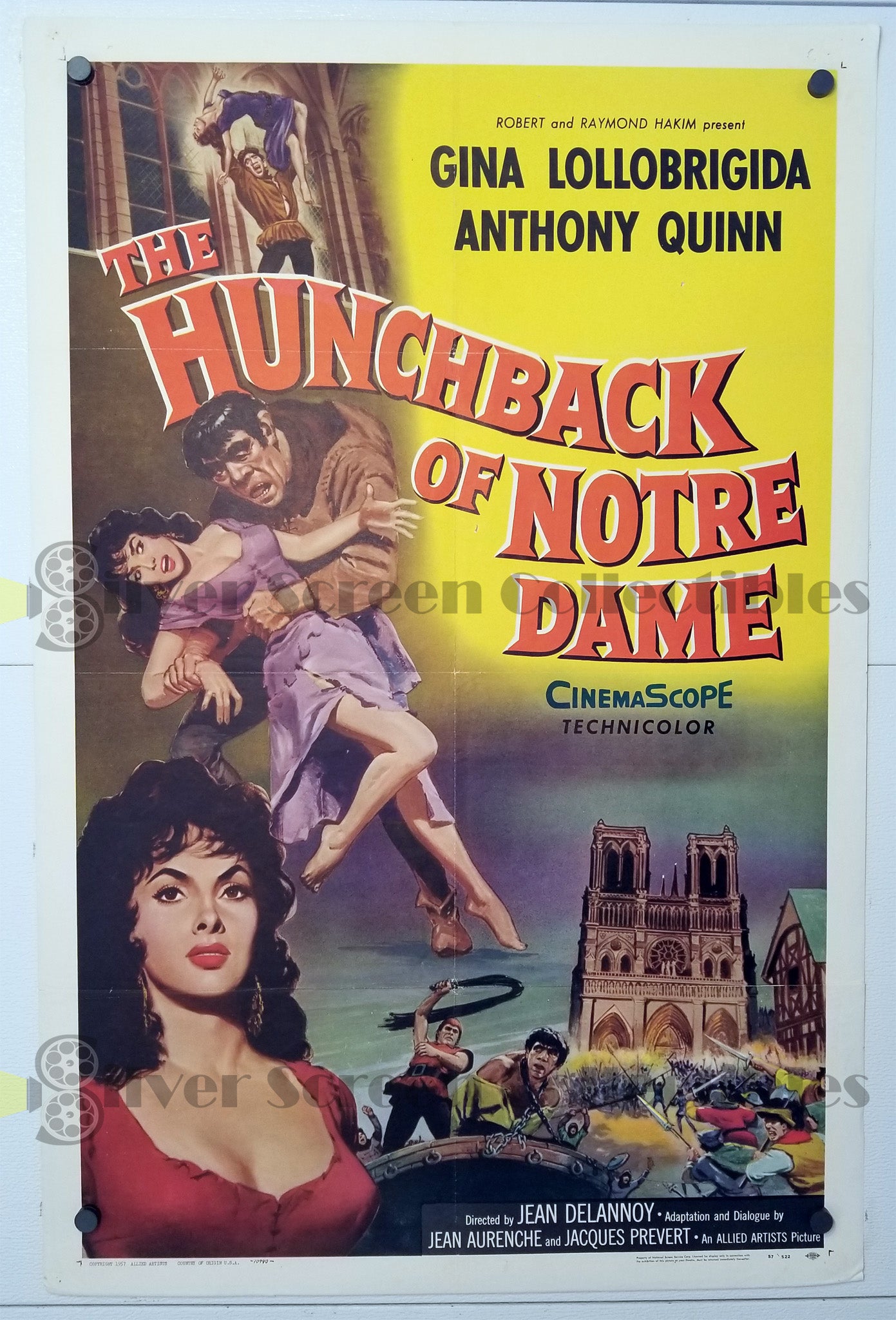 The Hunchback of Notre Dame (1956) - Original U.S. One Sheet (27" x 41")