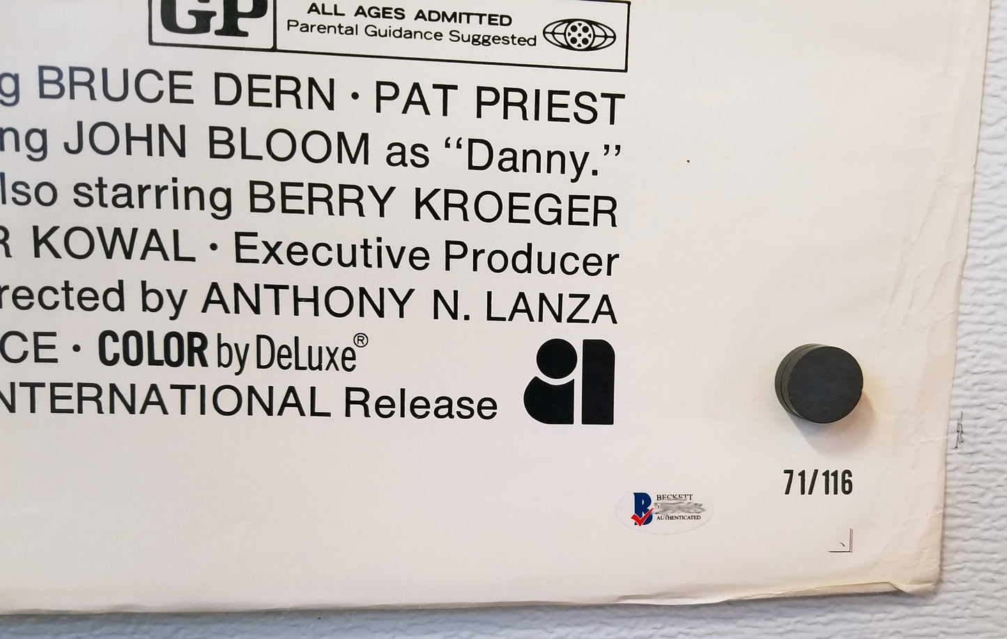 The Incredible 2-Headed Transplant (1971) - Signed Original U.S. One Sheet Movie Poster (27" x 41")