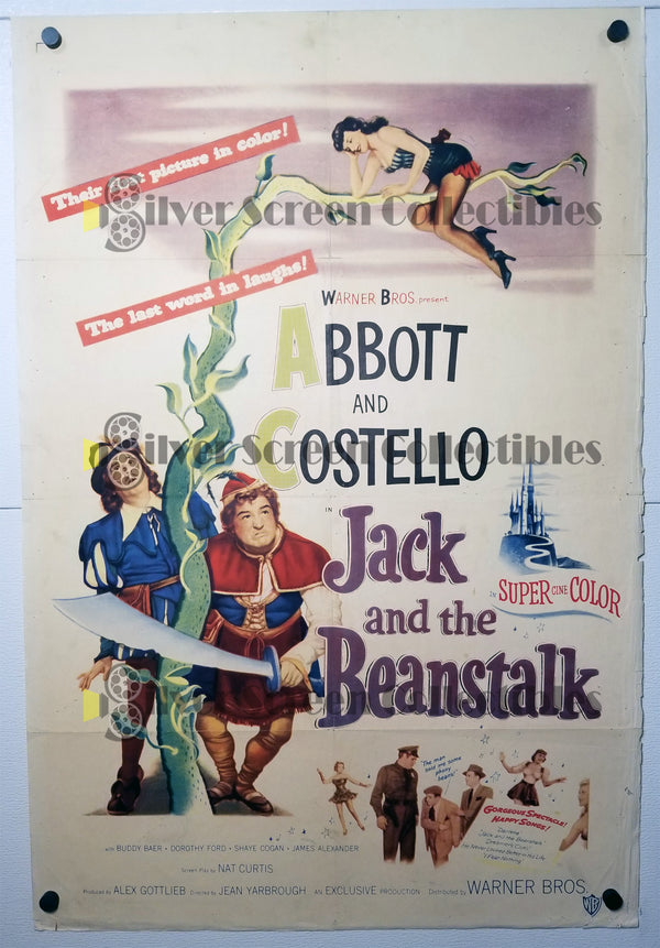 Jack and the Beanstalk (1952) - Original U.S. One Sheet Movie Poster (27" x 41")