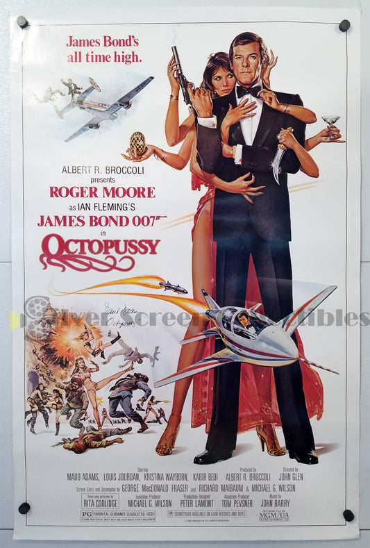 Octopussy (1983) - Signed Original U.S. One Sheet (27" x 41")
